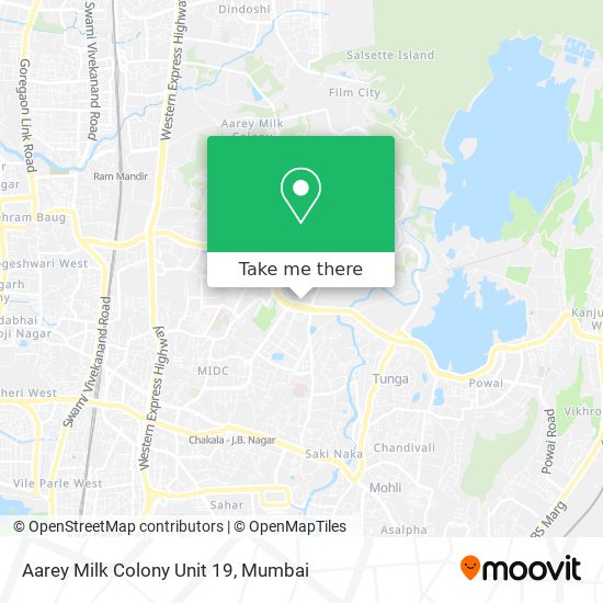 Aarey Milk Colony Unit 19 map