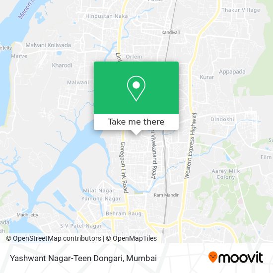 Yashwant Nagar-Teen Dongari map