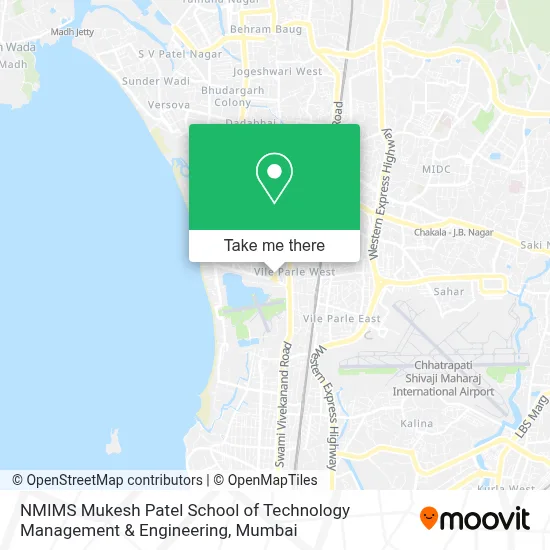 Nmims Mukesh Patel School of Technology Management & Engineering map
