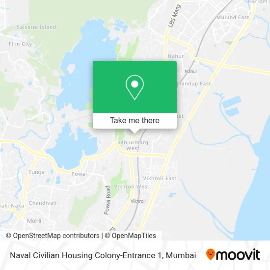 Naval Civilian Housing Colony-Entrance 1 map