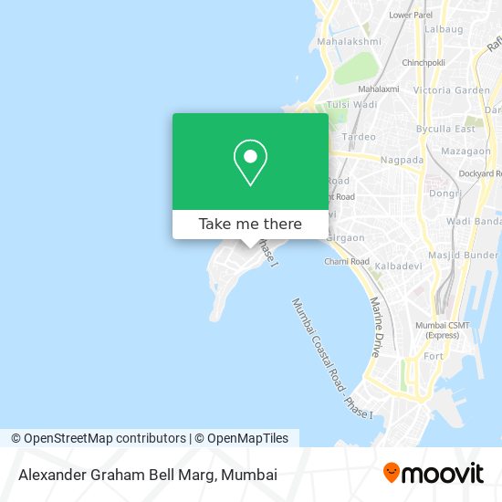 Alexander Graham Bell Marg map