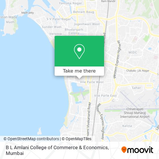 B L Amlani College of Commerce & Economics map