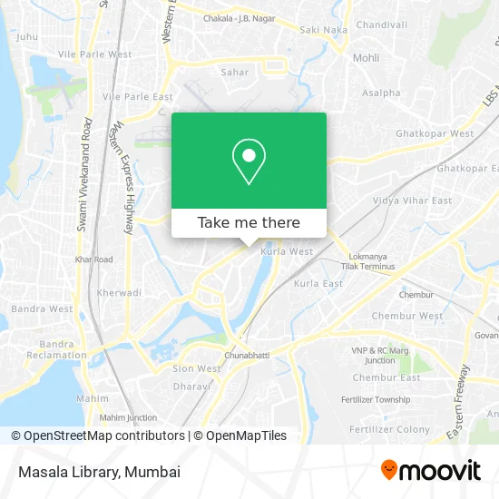 Masala Library map