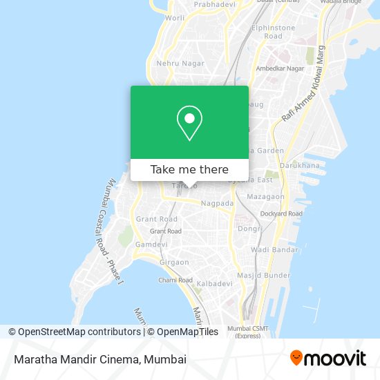 Maratha Mandir Cinema map