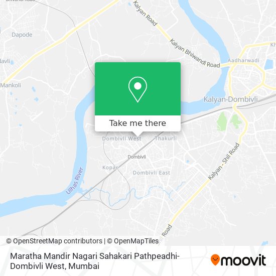 Maratha Mandir Nagari Sahakari Pathpeadhi-Dombivli West map