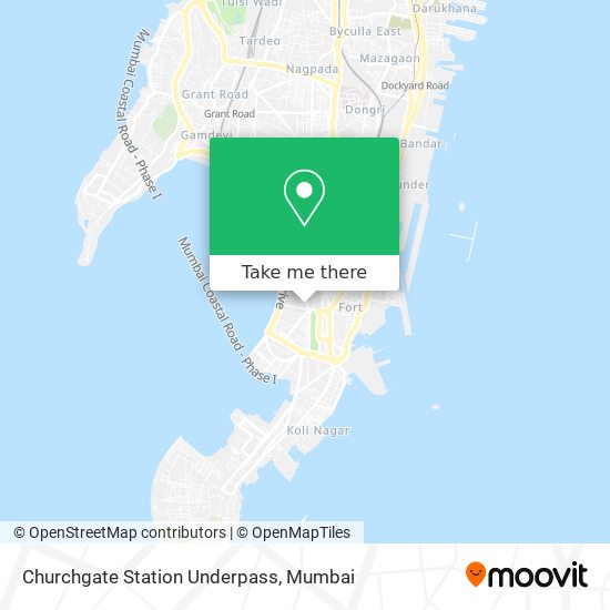 Churchgate Station Underpass map