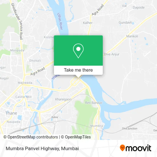 Mumbra Panvel Highway map