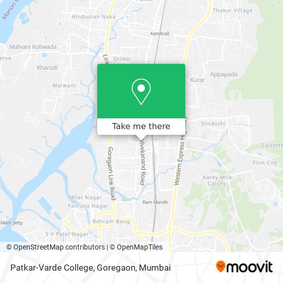 Patkar-Varde College, Goregaon map
