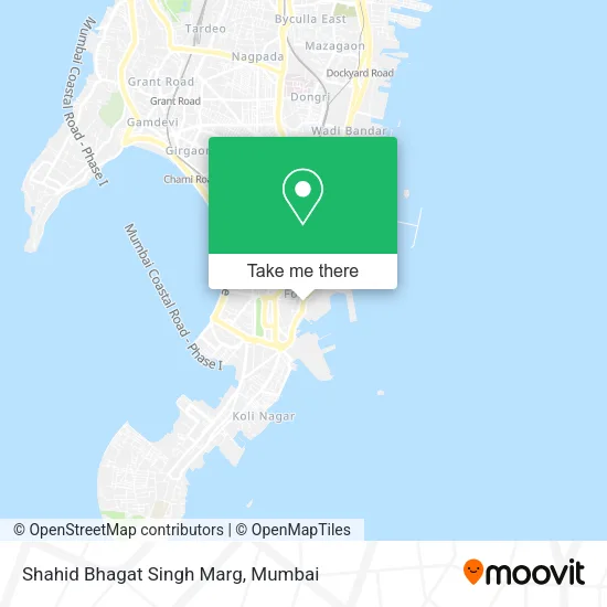 Shahid Bhagat Singh Marg map