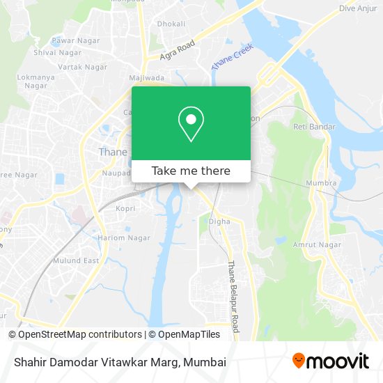 Shahir Damodar Vitawkar Marg map
