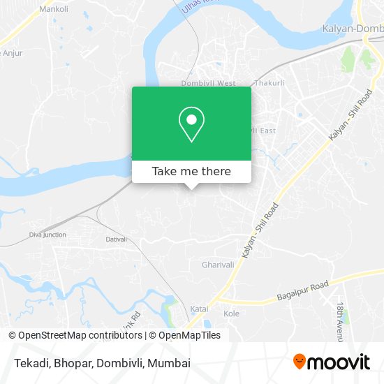 Tekadi, Bhopar, Dombivli map