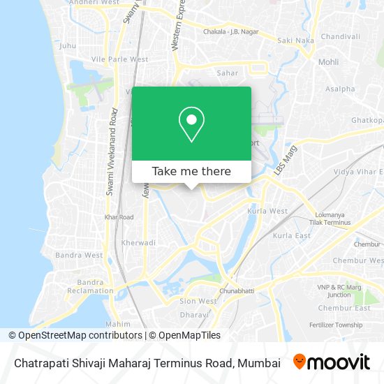 Chatrapati Shivaji Maharaj Terminus Road map