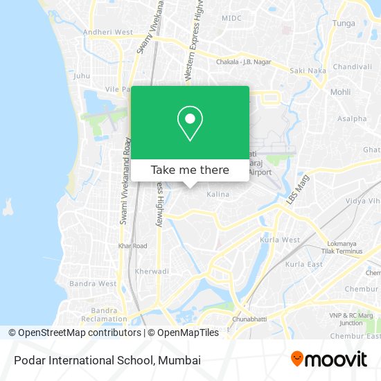 Podar International School map