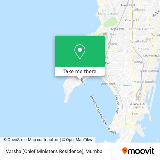 Varsha (Chief Minister's Residence) map
