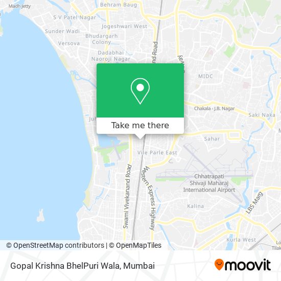 Gopal Krishna BhelPuri Wala map