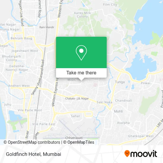 Goldfinch Hotel map