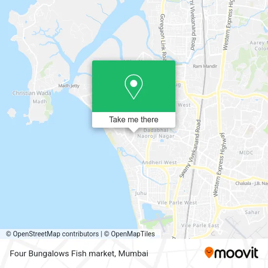 Four Bungalows Fish market map