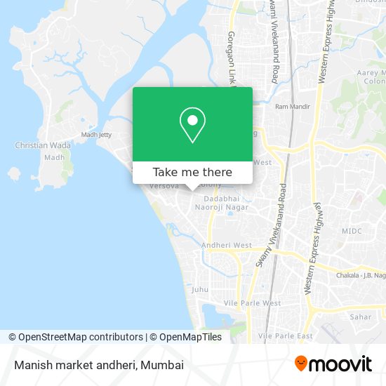 Manish market andheri map