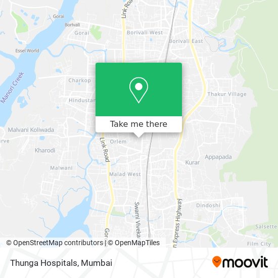 Thunga Hospitals map