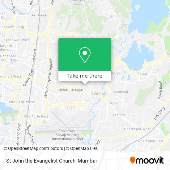 St John the Evangelist Church map