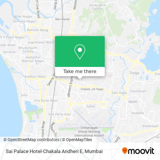 Sai Palace Hotel-Chakala Andheri E map