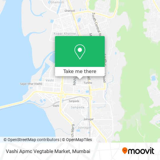 Vashi Apmc Vegtable Market map