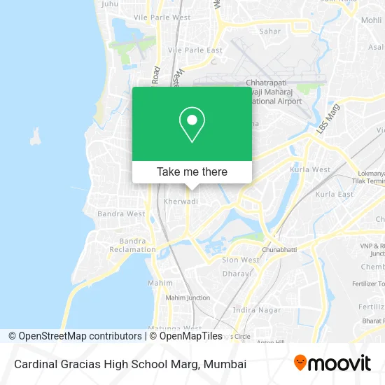 Cardinal Gracias High School Marg map