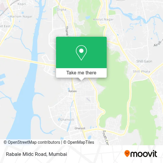 Rabale Midc Road map