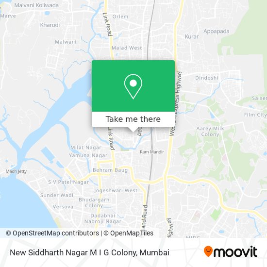 New Siddharth Nagar M I G Colony map