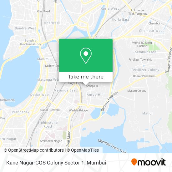 Kane Nagar-CGS Colony Sector 1 map