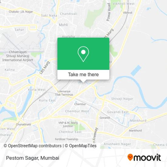 Pestom Sagar map