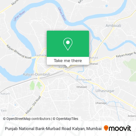 Punjab National Bank-Murbad Road Kalyan map