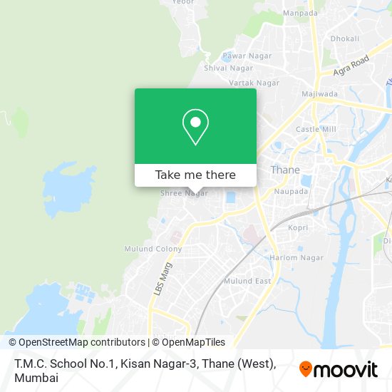 T.M.C. School No.1, Kisan Nagar-3, Thane (West) map