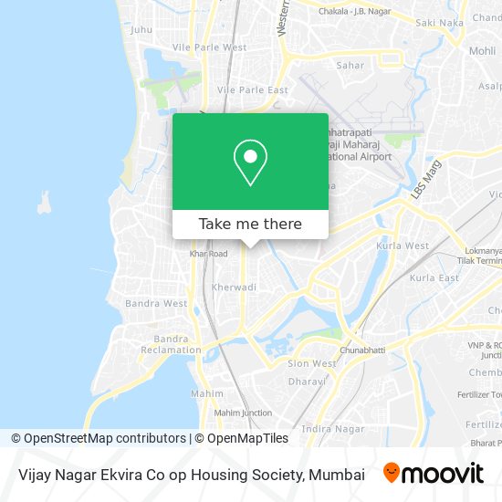 Vijay Nagar Ekvira Co op Housing Society map