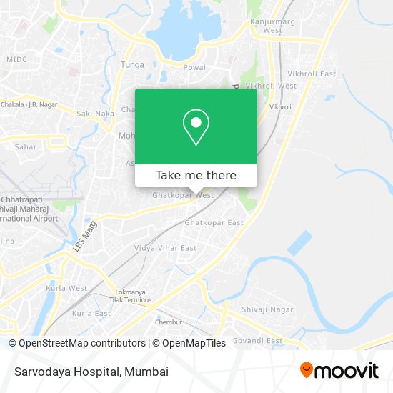 Sarvodaya Hospital map