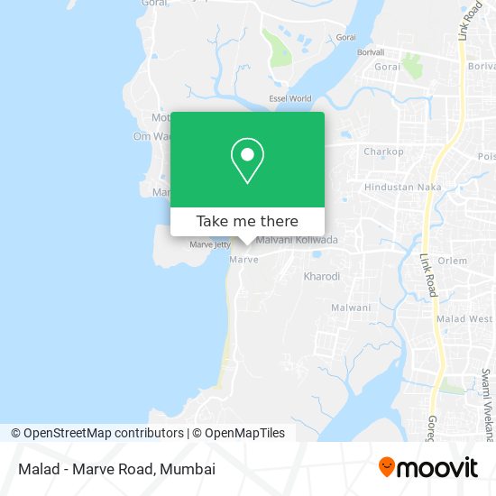 Malad - Marve Road map