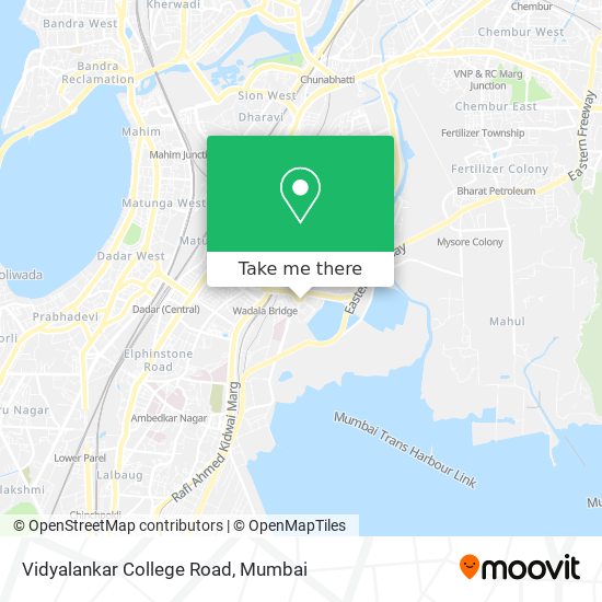 Vidyalankar College Road map