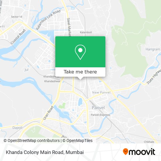 Khanda Colony Main Road map