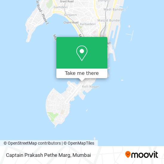 Captain Prakash Pethe Marg map