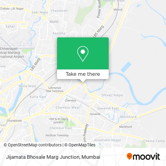 Jijamata Bhosale Marg Junction map