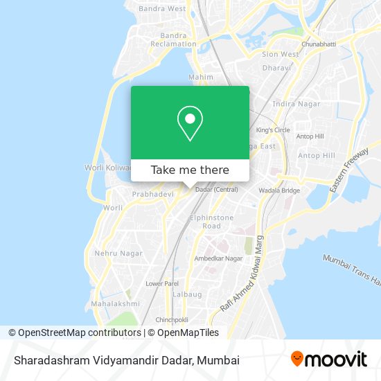 Sharadashram Vidyamandir Dadar map