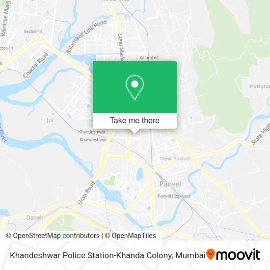 Khandeshwar Police Station-Khanda Colony map