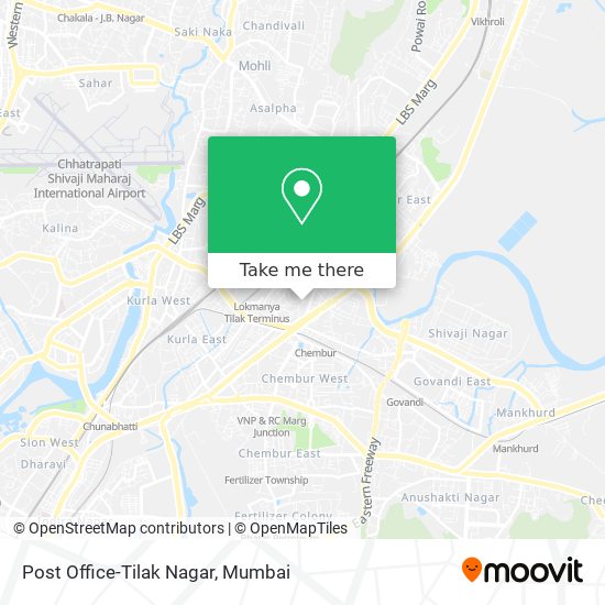 Post Office-Tilak Nagar map