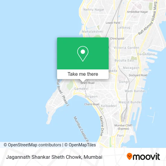 Jagannath Shankar Sheth Chowk map