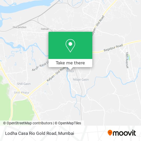 Lodha Casa Rio Gold Road map
