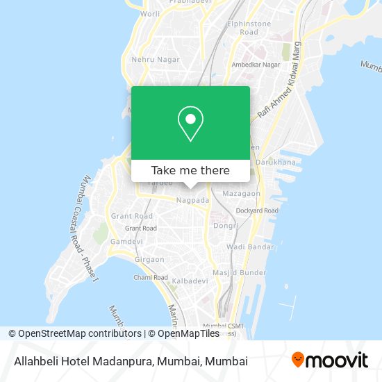 Allahbeli Hotel Madanpura, Mumbai map