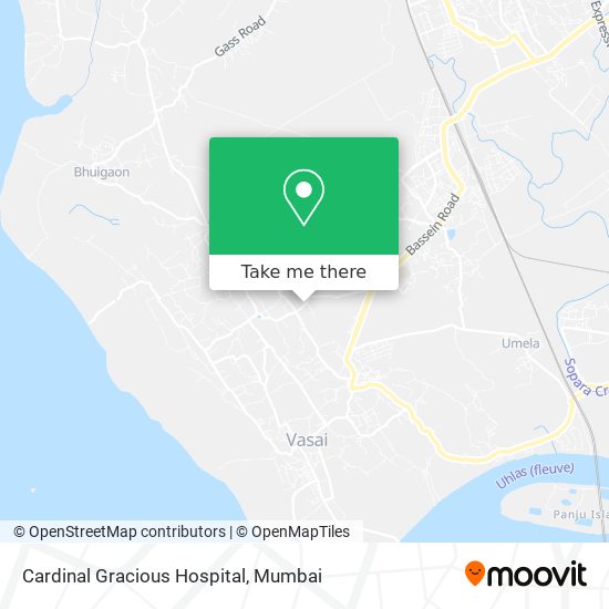 Cardinal Gracious Hospital map