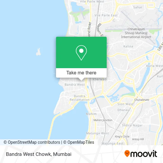 Bandra West Chowk map
