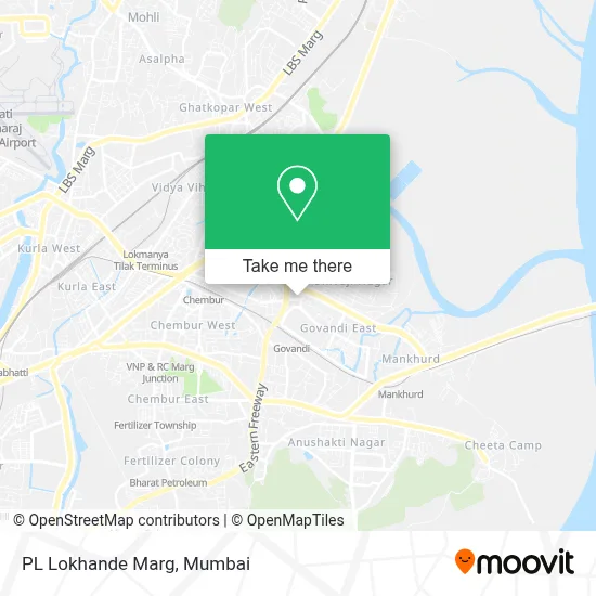 PL Lokhande Marg map