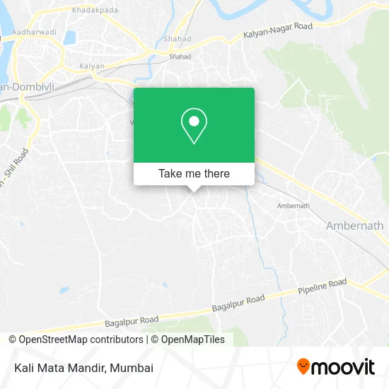 Kali Mata Mandir map